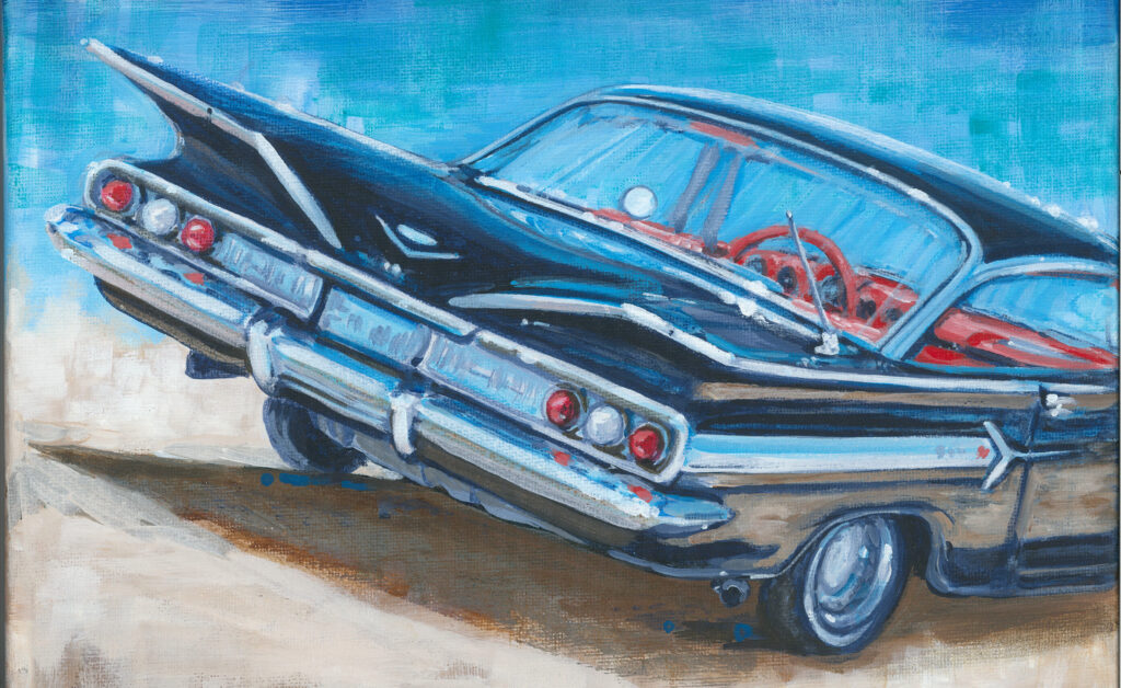 Driven by Art & Nostalgia: Capturing Classic Cars on Canvas